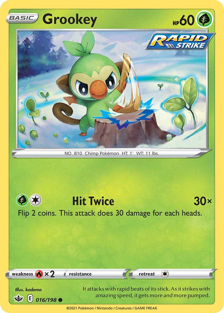 Grookey 016/198 Common Chilling Reign