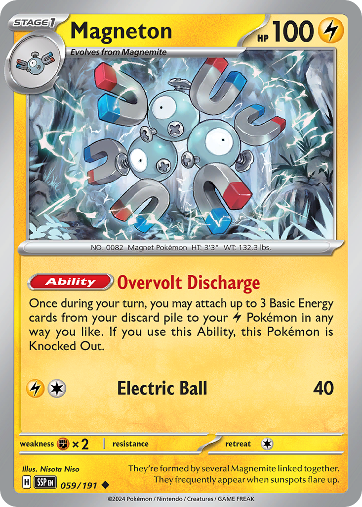 Magneton 059/191 Uncommon Surging Sparks