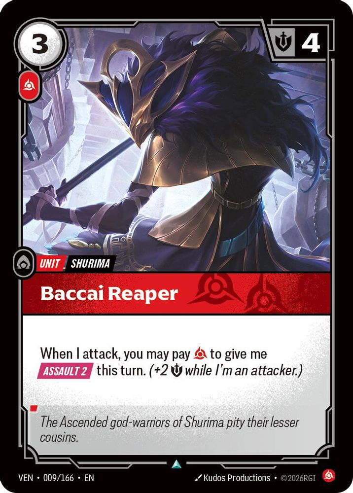 Baccai Reaper 009/166 Uncommon Vendetta Foil