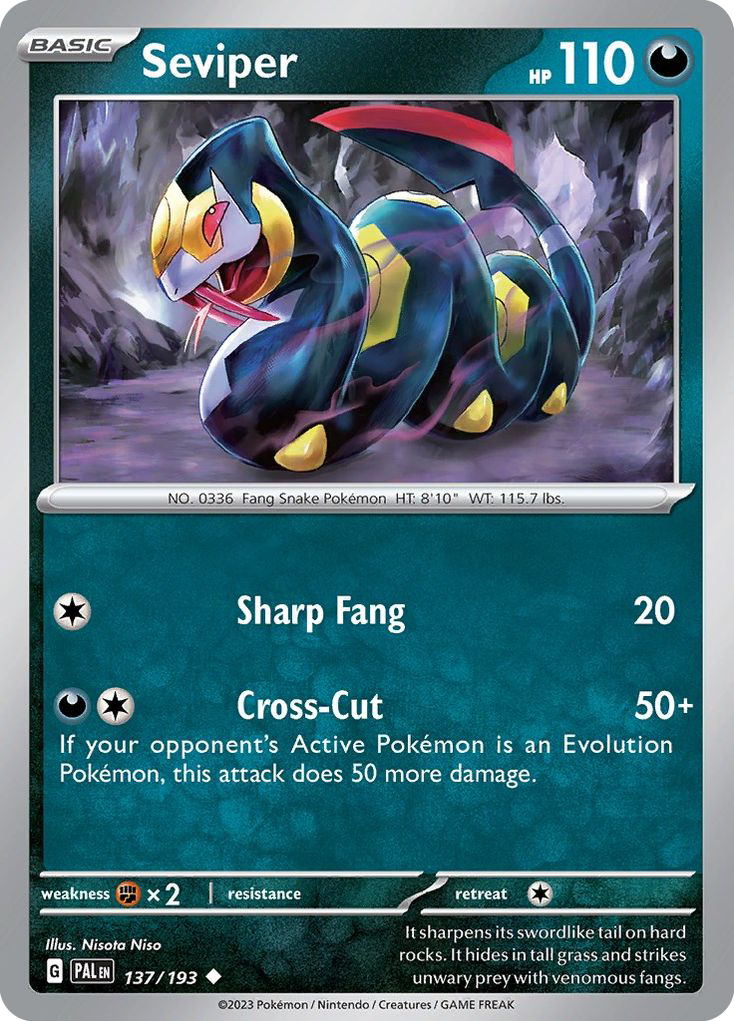 Seviper 137/193 Uncommon Paldea Evolved