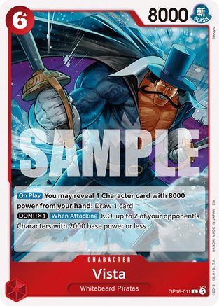 Vista OP16-011 Rare The Time of Battle Foil