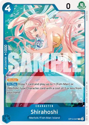 Shirahoshi OP14-047 Rare The Azure Sea's Seven Foil