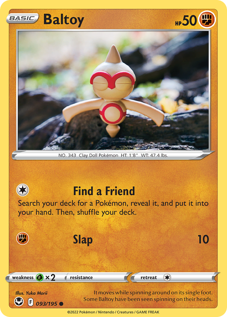 Baltoy 093/195 Common Silver Tempest
