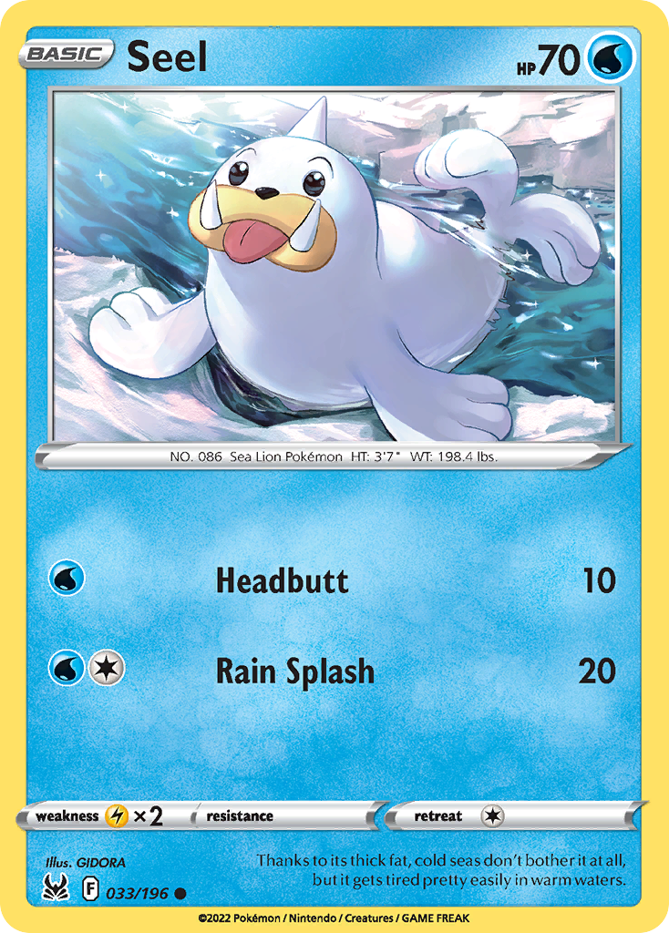 Seel 033/196 Common Lost Origin