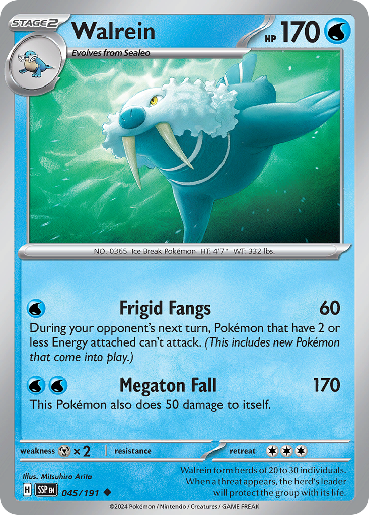 Walrein 045/191 Uncommon Surging Sparks