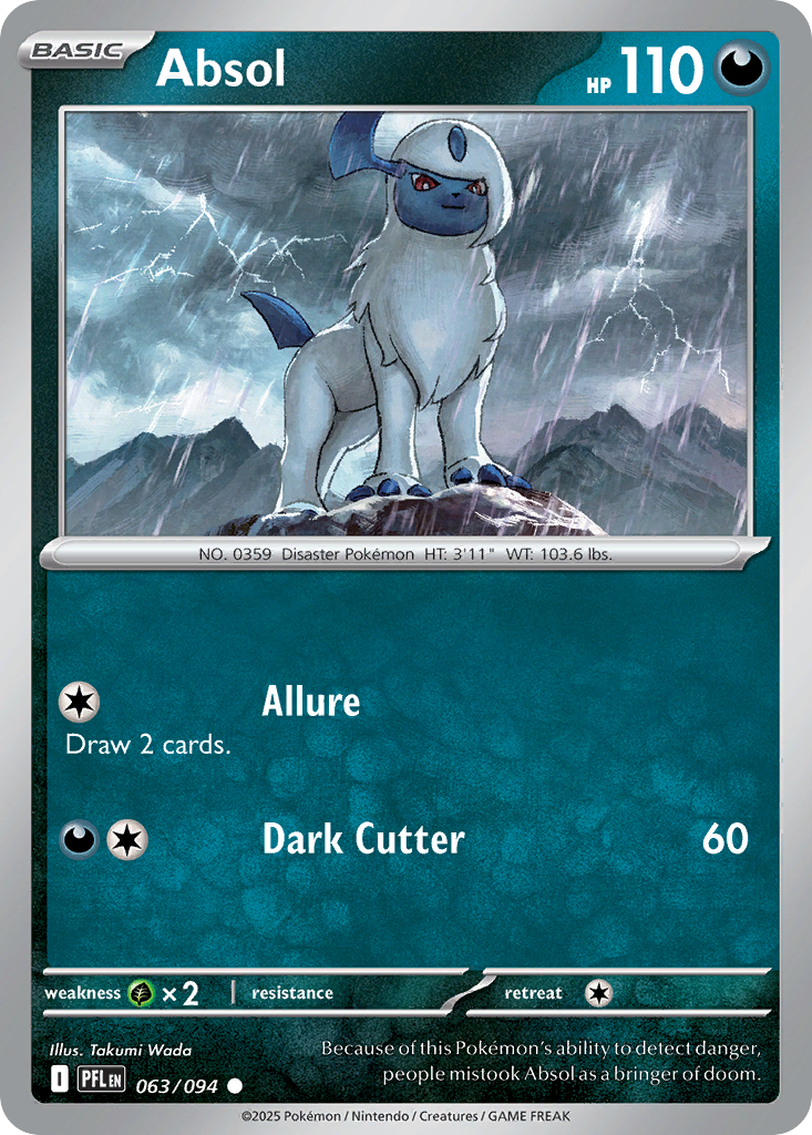 Absol 063/094 Common Phantasmal Flames