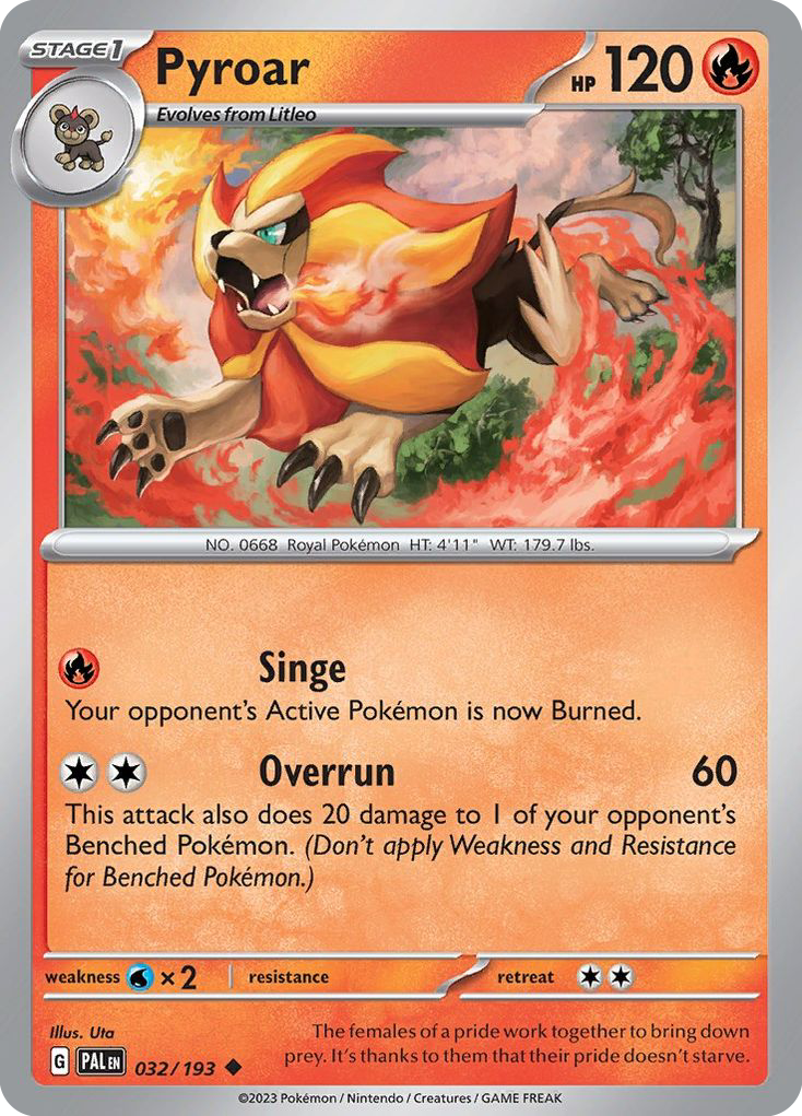Pyroar 032/193 Uncommon Paldea Evolved