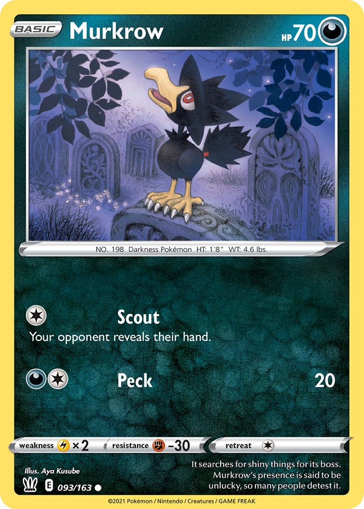Murkrow 093/163 Common Battle Styles