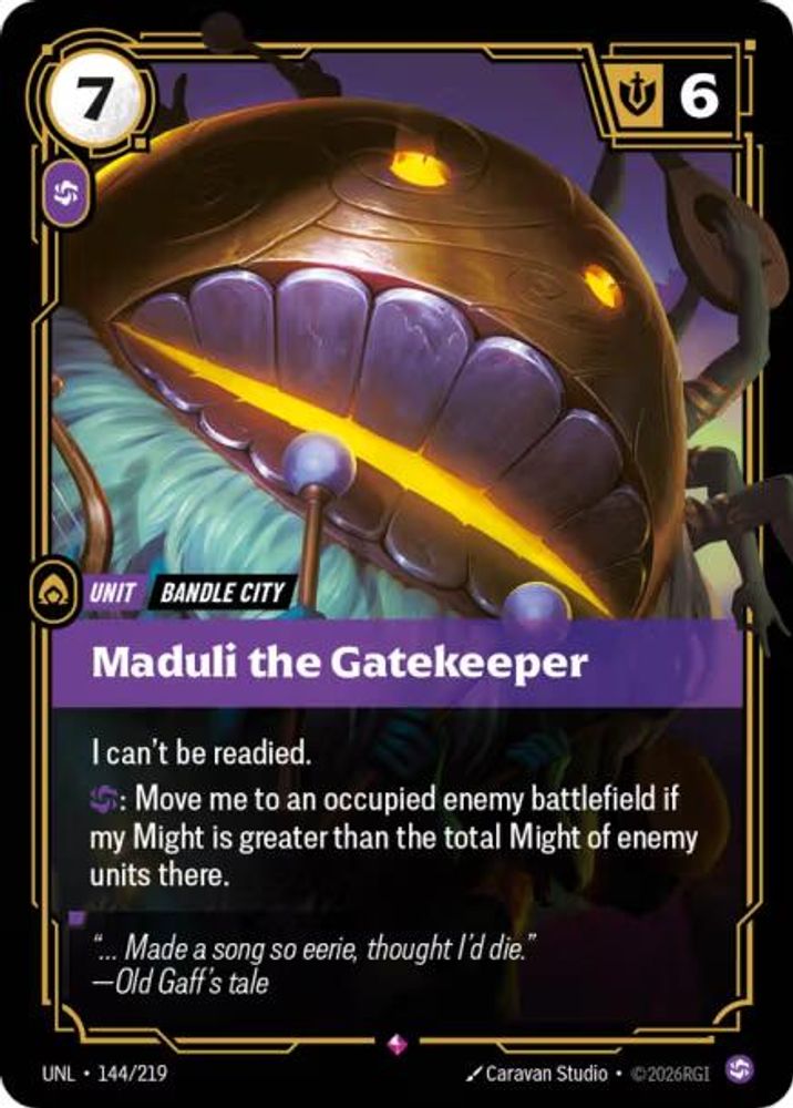 Maduli the Gatekeeper 144/219 Rare Unleashed Foil