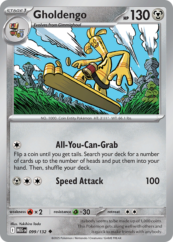 Gholdengo 099/132 Uncommon Mega Evolution