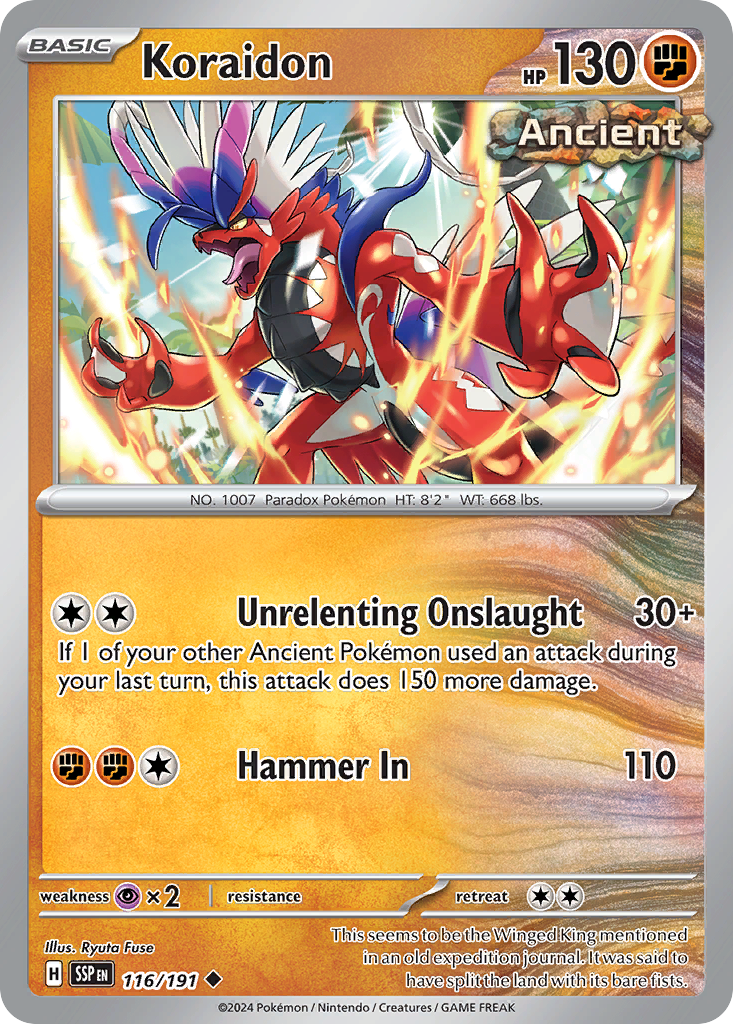 Koraidon 116/191 Uncommon Surging Sparks