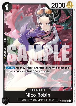 Nico Robin OP16-092 Uncommon The Time of Battle
