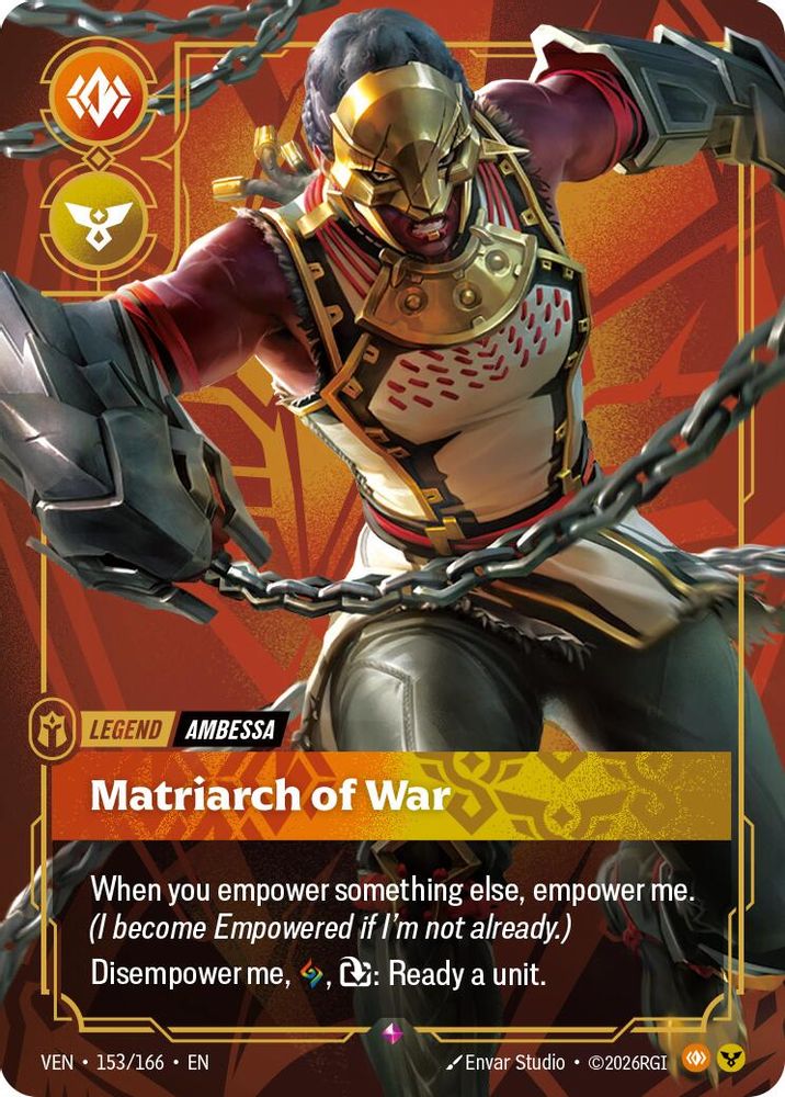Ambessa - Matriarch of War 153/166 Rare Vendetta Foil