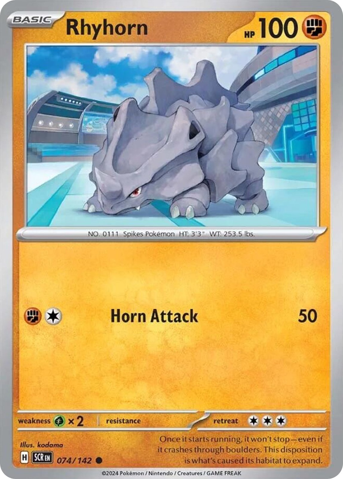 Rhyhorn 74/142 Common Stellar Crown