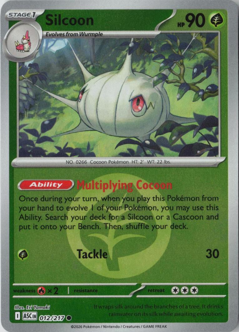 Silcoon (Energy Symbol Pattern) 012/217 Ascended Heroes Reverse Holo