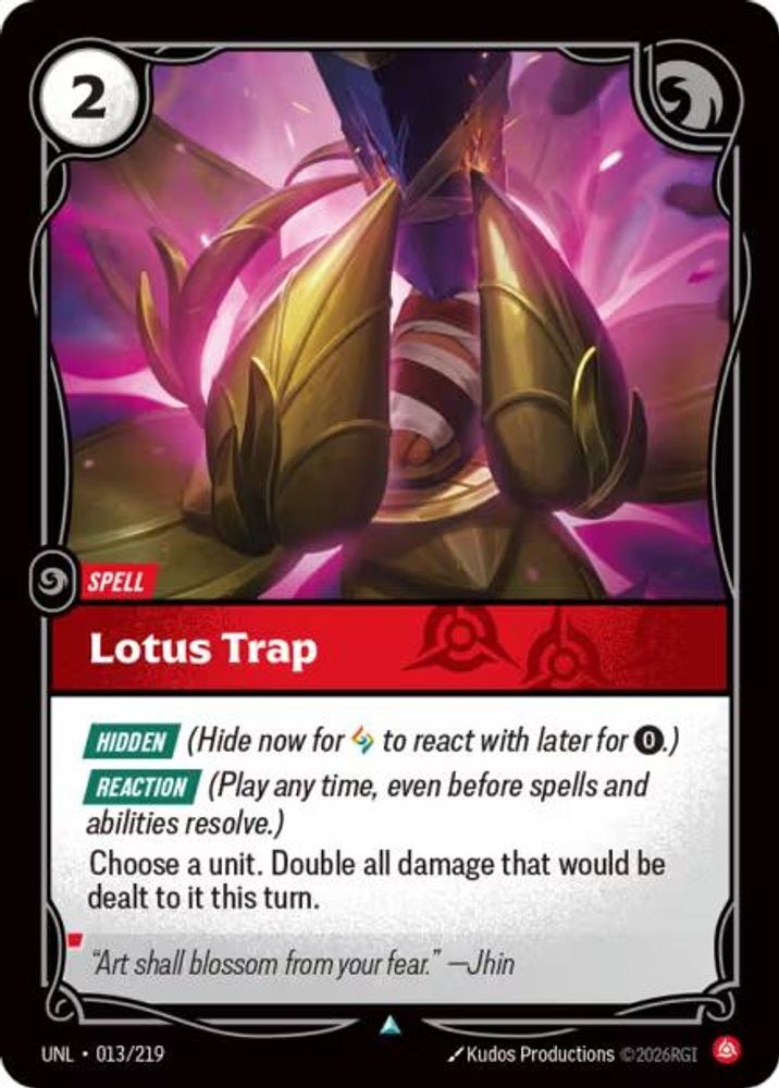 Lotus Trap 013/219 Uncommon Unleashed