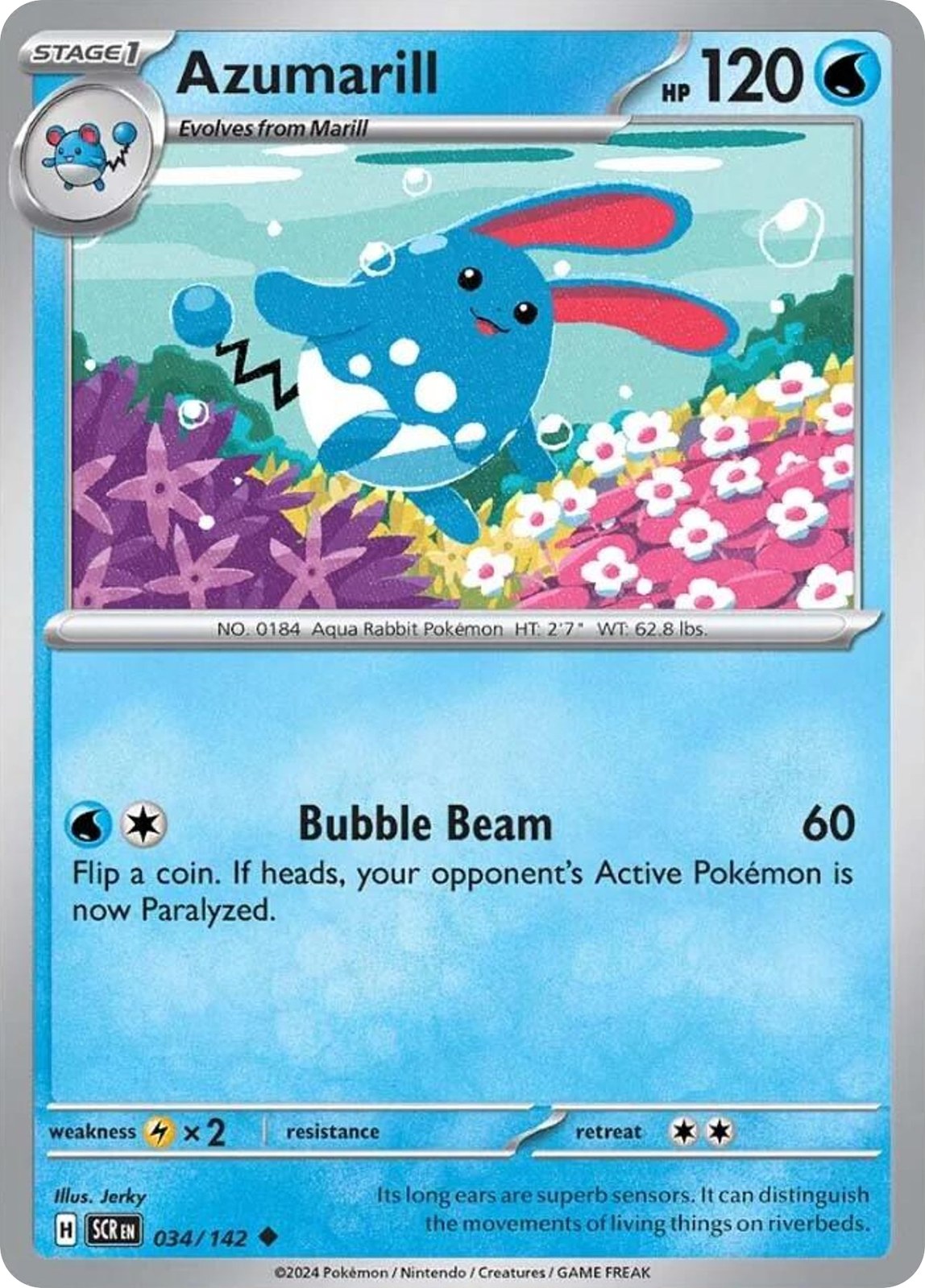 Azumarill 34/142 Uncommon Stellar Crown