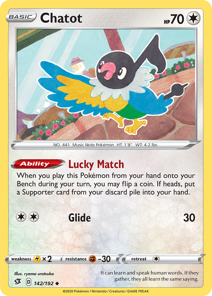 Chatot 142/192 Uncommon Rebel Clash