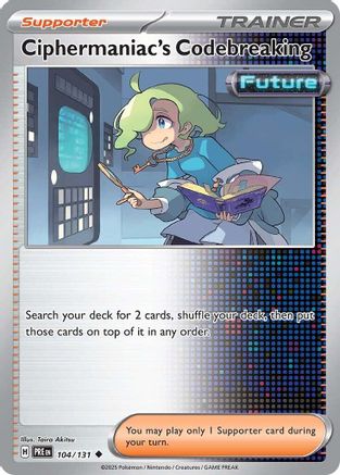 Ciphermaniac's Codebreaking 104/131 Uncommon Prismatic Evolutions