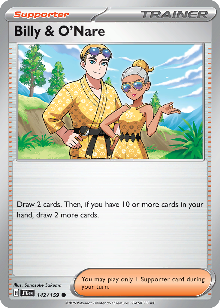 Billy & O'Nare 142/159 Common Journey Together Reverse Holo