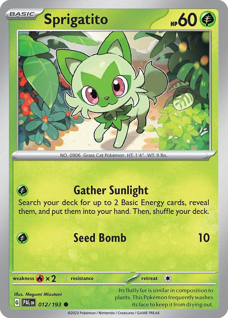 Sprigatito 012/193 Common Paldea Evolved