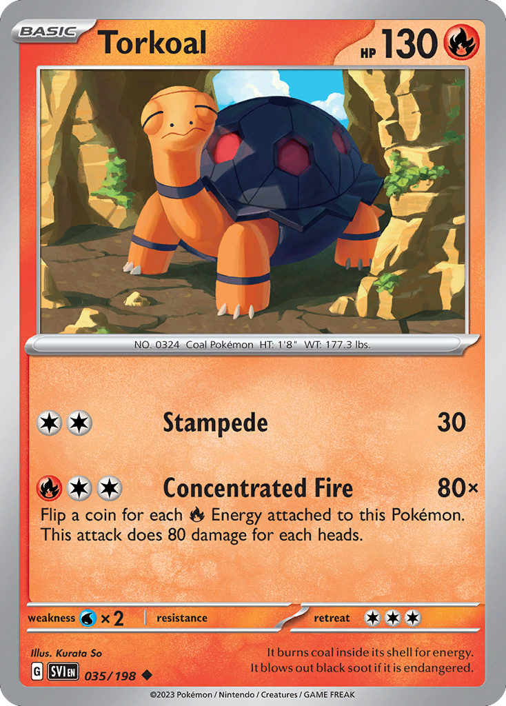 Torkoal 035/198 Uncommon Scarlet & Violet