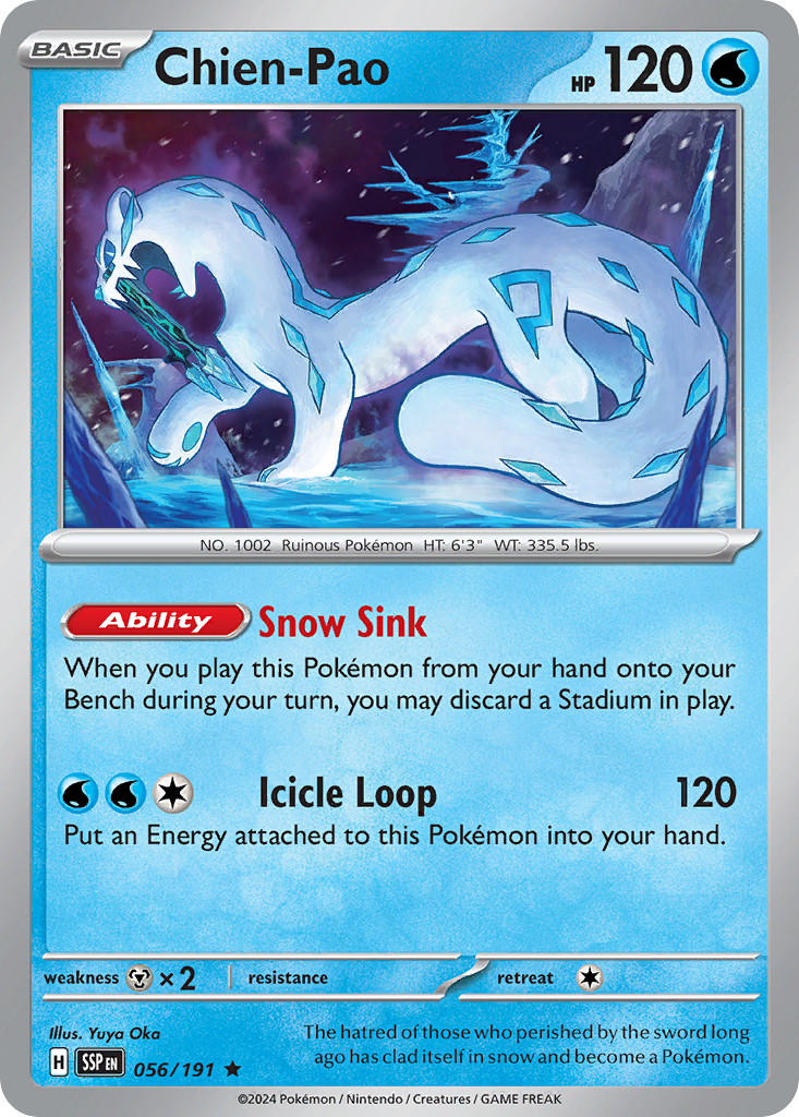 Chien-Pao 056/191 Rare Surging Sparks Holo