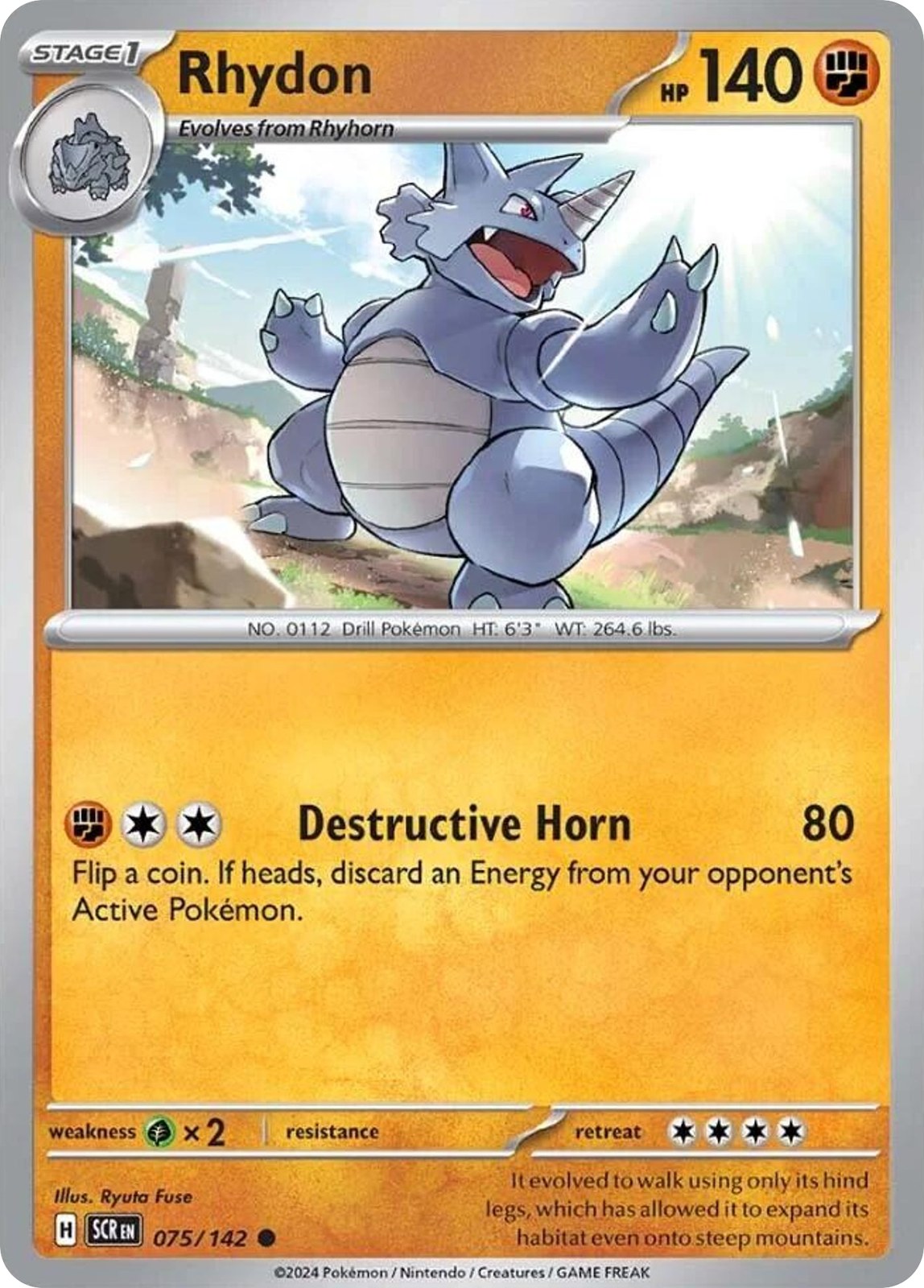 Rhydon 75/142 Common Stellar Crown