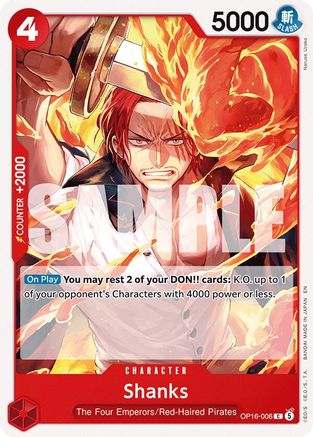 Shanks OP16-006 Common The Time of Battle