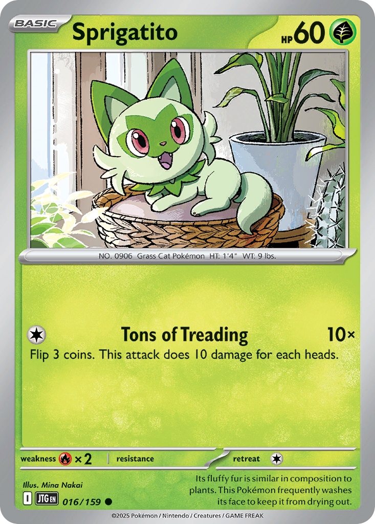 Sprigatito 016/159 Common Journey Together Reverse Holo
