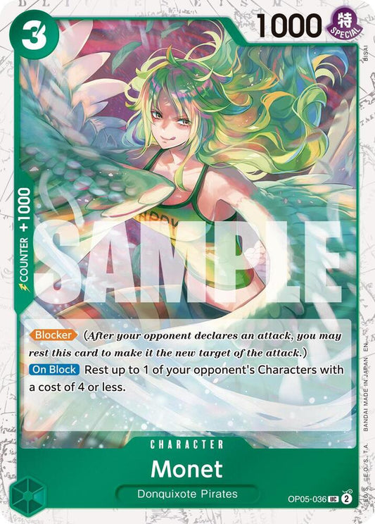 Monet (Pirate Foil) OP05-036 Premium Booster -The Best- Vol. 2 Foil