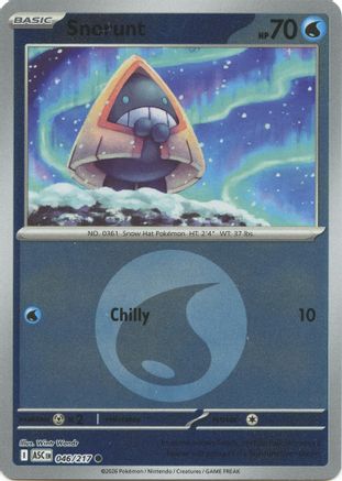 Snorunt (Energy Symbol Pattern) 046/217 Ascended Heroes Reverse Holo
