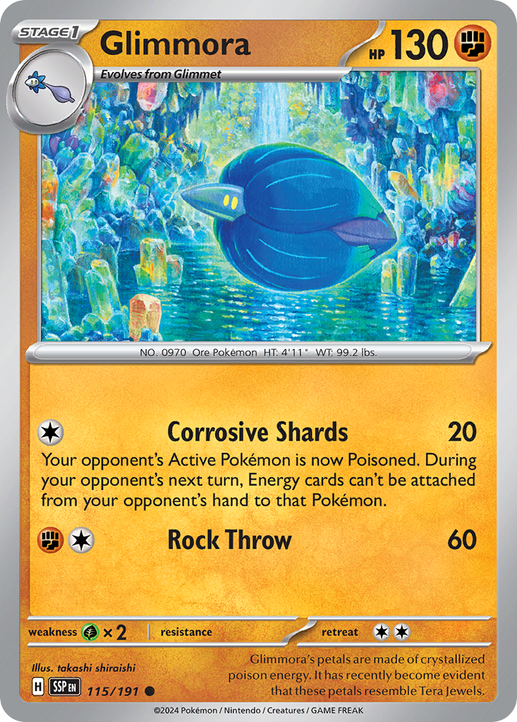 Glimmora 115/191 Common Surging Sparks