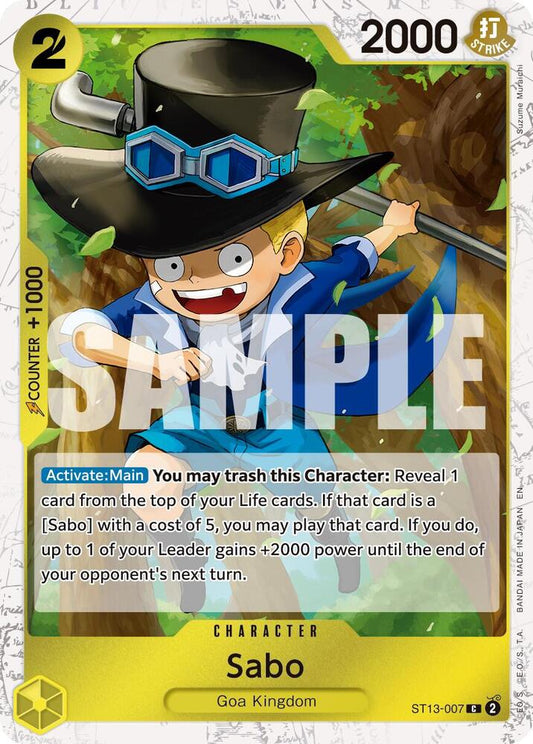 Sabo (Pirate Foil) ST13-007 Premium Booster -The Best- Vol. 2 Foil