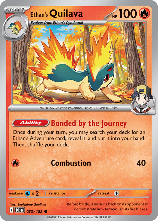 Ethan's Quilava 033/182 Common Destined Rivals
