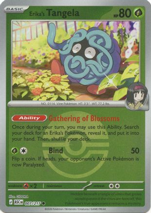 Erika's Tangela (Poke Ball) 007/217 Ascended Heroes Reverse Holo