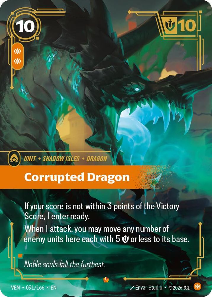 Corrupted Dragon 091/166 Epic Vendetta Foil