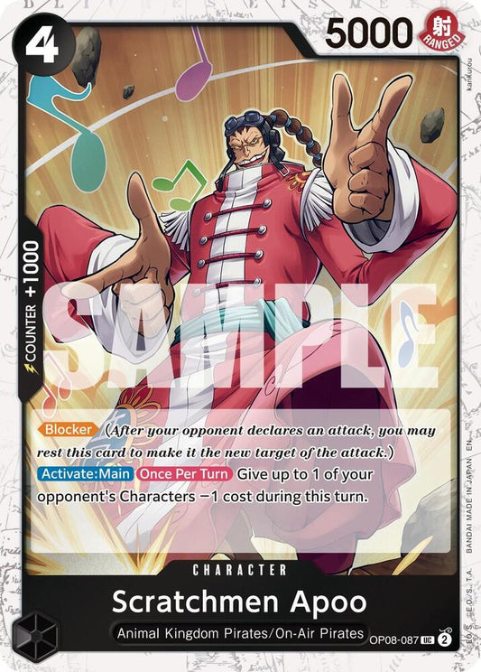 Scratchmen Apoo (Pirate Foil) OP08-087 Premium Booster -The Best- Vol. 2 Foil