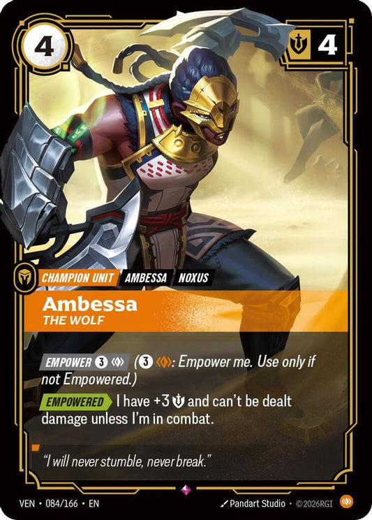 Ambessa - The Wolf 084/166 Rare Vendetta Foil