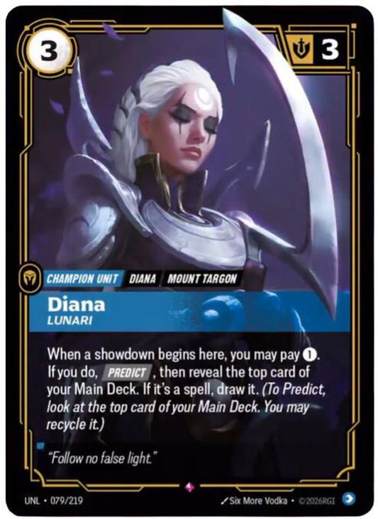 Diana - Lunari 079/219 Rare Unleashed Foil