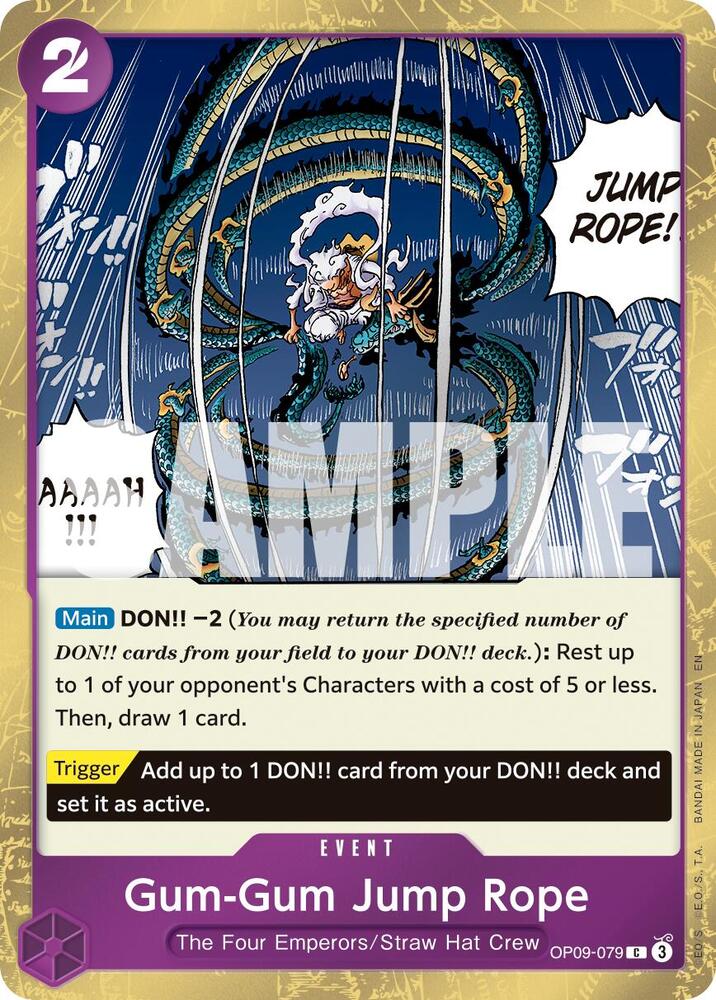 Gum-Gum Jump Rope (Pirate Foil) OP09-079 Premium Booster -The Best- Vol. 2 Foil