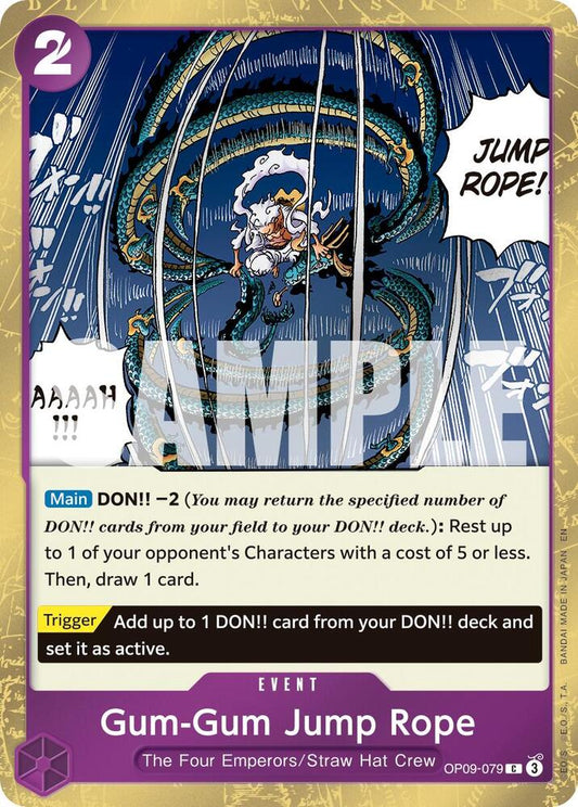 Gum-Gum Jump Rope (Pirate Foil) OP09-079 Premium Booster -The Best- Vol. 2 Foil