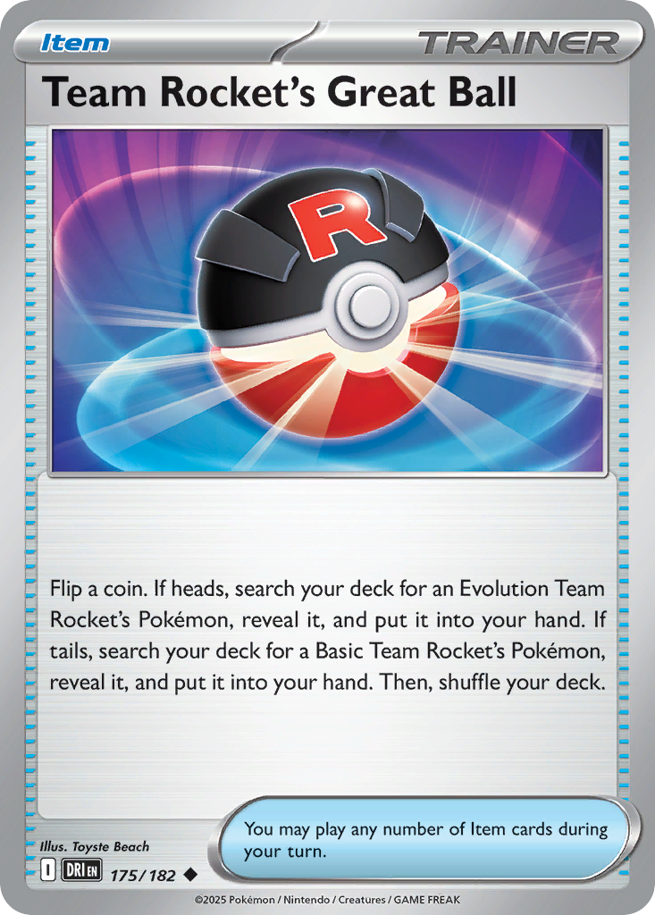Team Rocket's Great Ball 175/182 Uncommon Destined Rivals