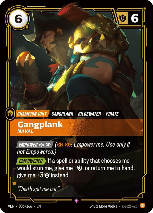 Gangplank - Naval 086/166 Rare Vendetta Foil