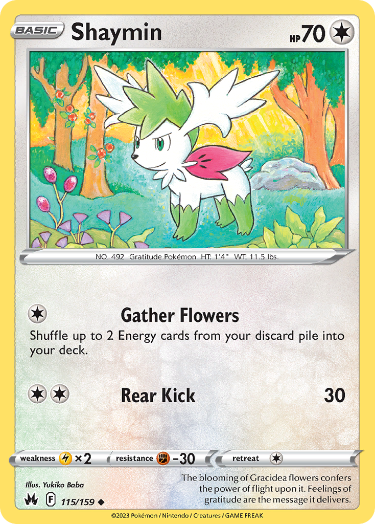 Shaymin 115/159 Uncommon Crown Zenith