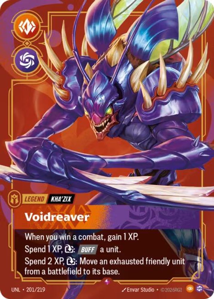 Kha'Zix - Voidreaver 201/219 Rare Unleashed Foil