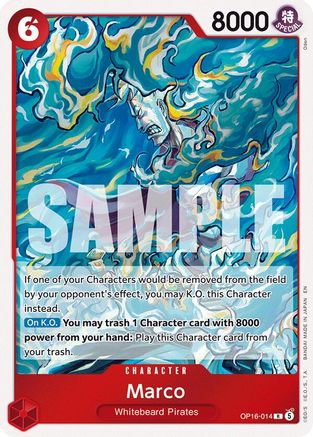 Marco OP16-014 Rare The Time of Battle Foil