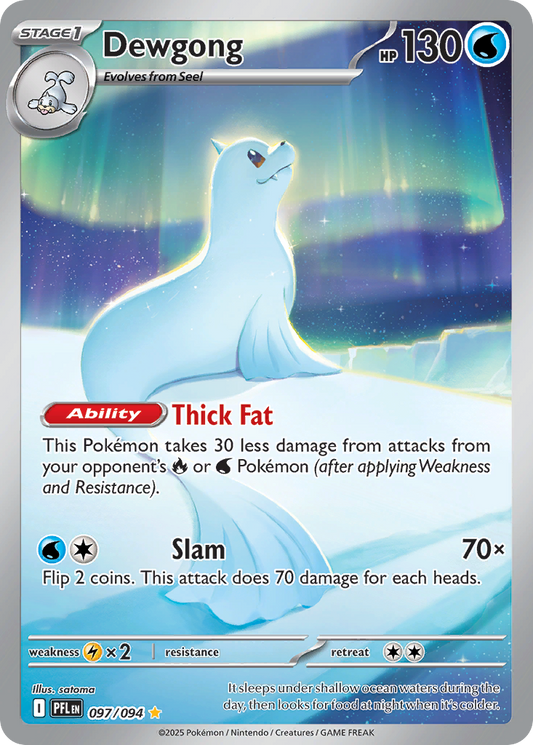 Dewgong 097/094 Illustration Rare Phantasmal Flames