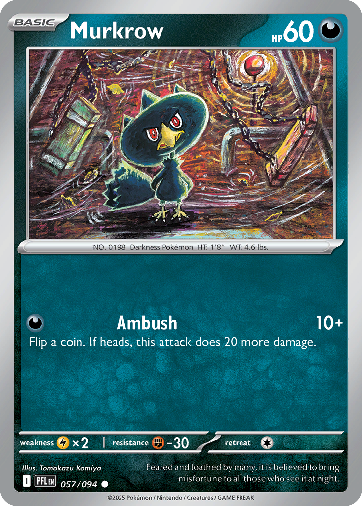 Murkrow 057/094 Common Phantasmal Flames