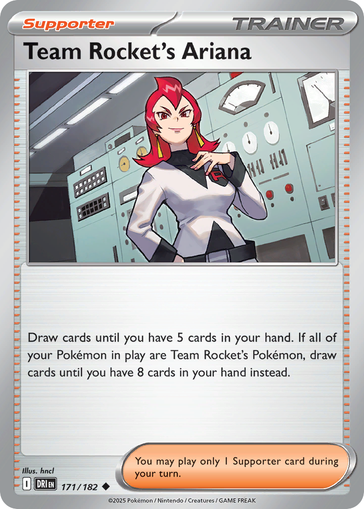 Team Rocket's Ariana 171/182 Uncommon Destined Rivals Reverse Holo